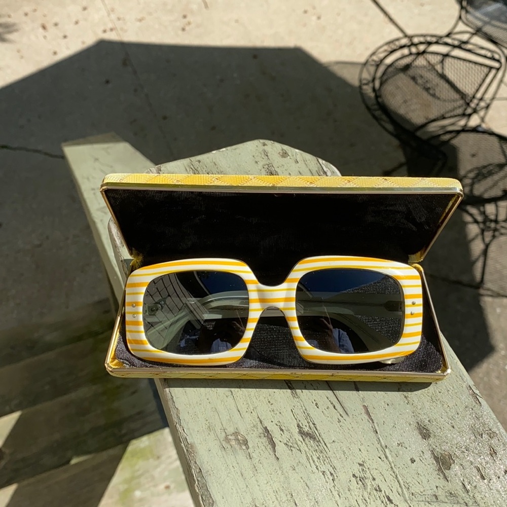 1960s Trifari Sunglasses with case! #Trifari #Sunglasses